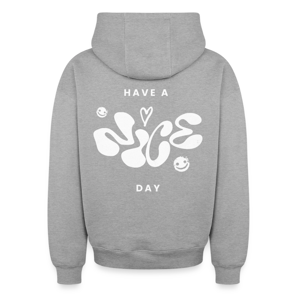 Oversized Heavyweight Unisex Hoodie - Grau meliert