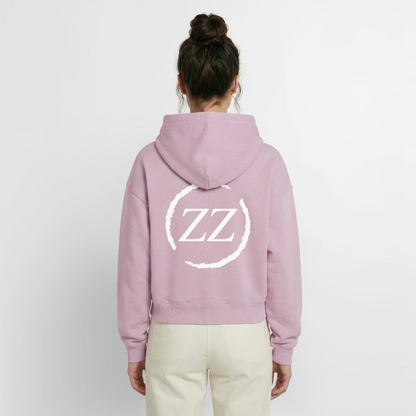 ZZ COLLECTIVE – Cropped Oversized Hoodie - Altrosa