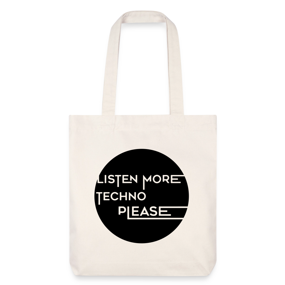 LISTEN MORE TECHNO – Daily Bag - Naturweiß