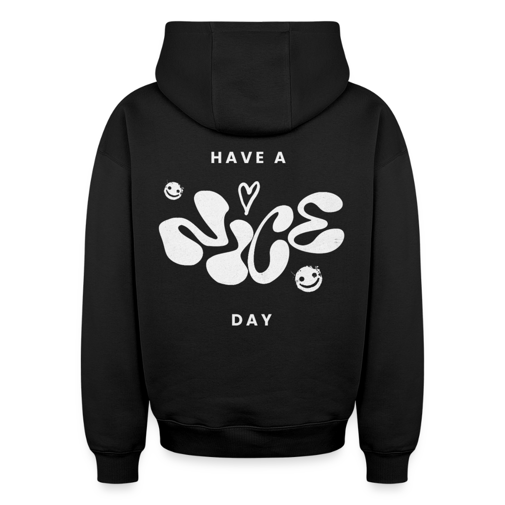 Oversized Heavyweight Unisex Hoodie - Schwarz