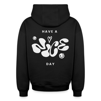 Oversized Heavyweight Unisex Hoodie - Schwarz
