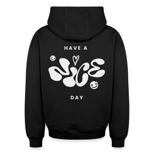 Oversized Heavyweight Unisex Hoodie - Schwarz