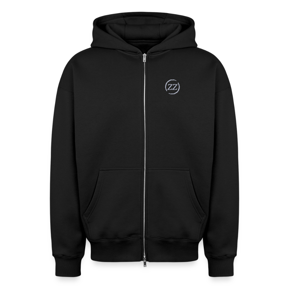 ZZ COLLECTIVE PREMIUM – Heavy Oversized Zip Hoodie - Schwarz
