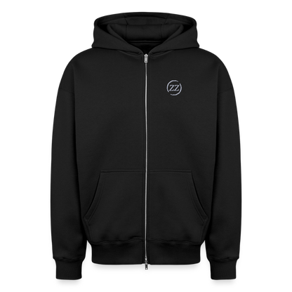 ZZ COLLECTIVE PREMIUM – Heavy Oversized Zip Hoodie - Schwarz