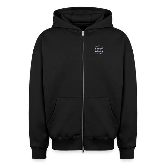ZZ COLLECTIVE PREMIUM – Heavy Oversized Zip Hoodie - Schwarz