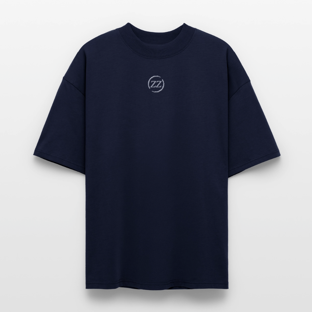 ZZ COLLECTIVE PREMIUM – Embroidered Oversized Shirt - Navy