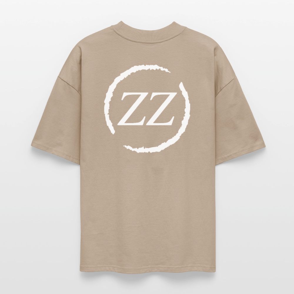 ZZ COLLECTIVE PREMIUM – Embroidered Oversized Shirt - Steingrau