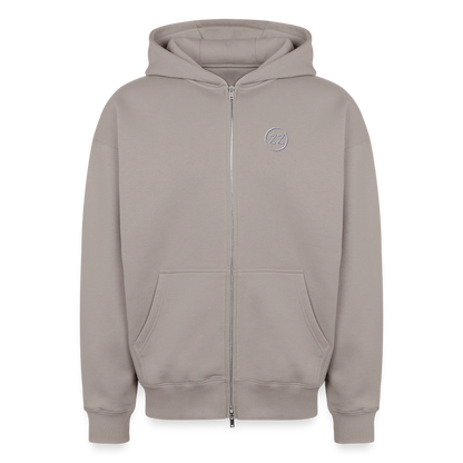 ZZ COLLECTIVE PREMIUM – Heavy Oversized Zip Hoodie - Taupe