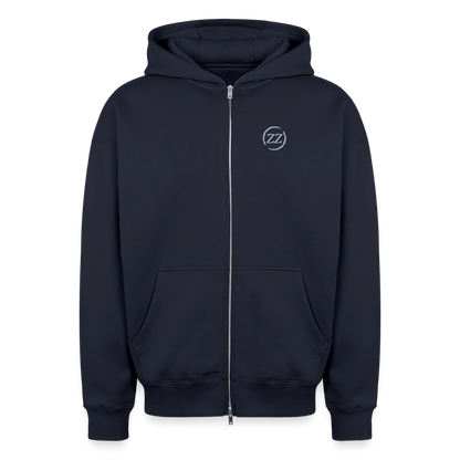 ZZ COLLECTIVE PREMIUM – Heavy Oversized Zip Hoodie - Navy