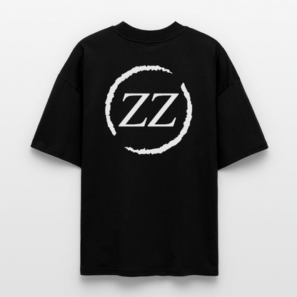 ZZ COLLECTIVE PREMIUM – Embroidered Oversized Shirt - Schwarz