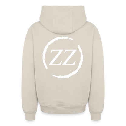 ZZ COLLECTIVE PREMIUM – Heavy Oversized Zip Hoodie - Beige