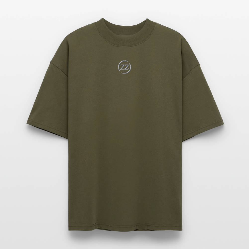 ZZ COLLECTIVE PREMIUM – Embroidered Oversized Shirt - Khaki