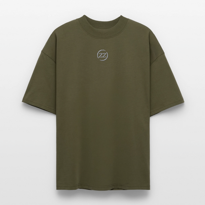 ZZ COLLECTIVE PREMIUM – Embroidered Oversized Shirt - Khaki