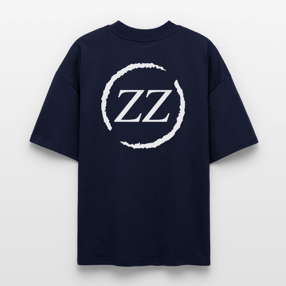 ZZ COLLECTIVE PREMIUM – Embroidered Oversized Shirt - Navy