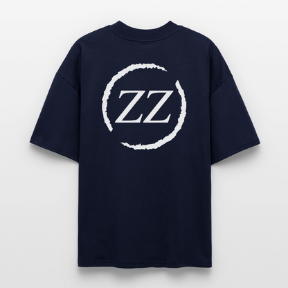 ZZ COLLECTIVE PREMIUM – Embroidered Oversized Shirt - Navy