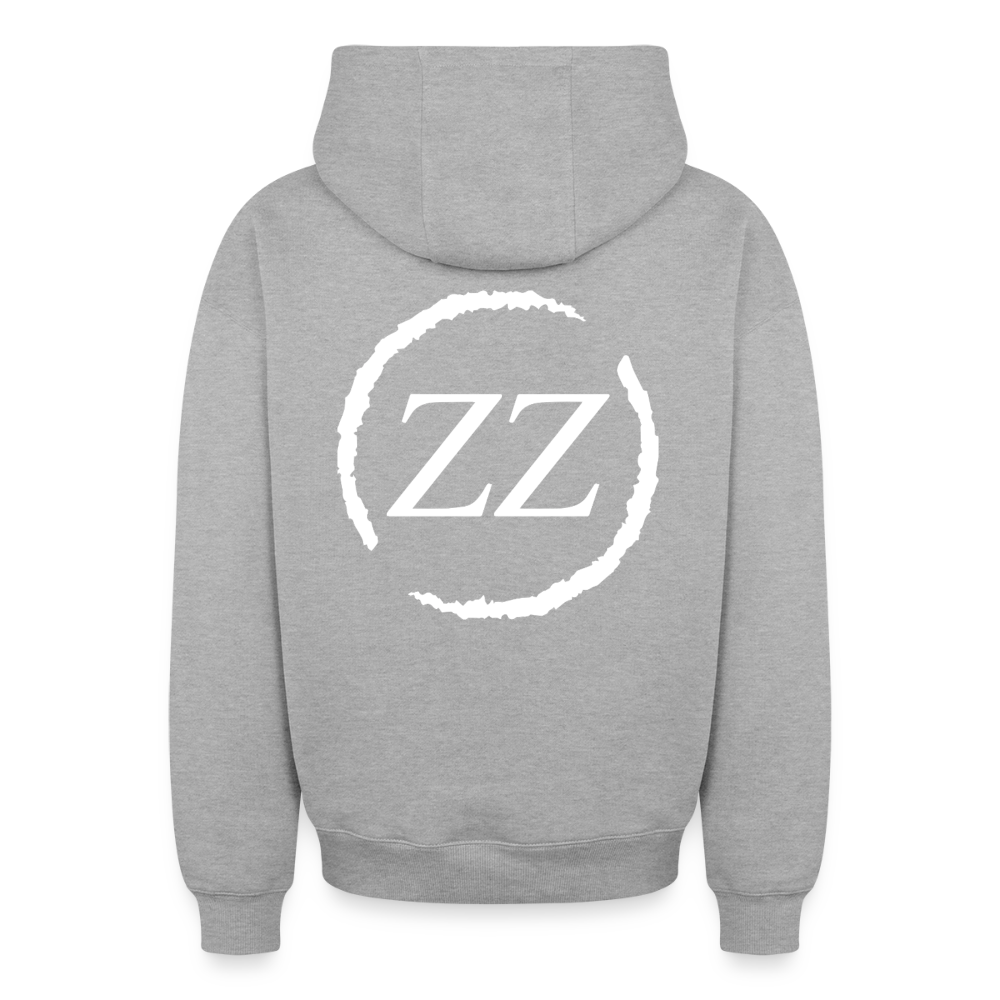 ZZ COLLECTIVE PREMIUM – Heavy Oversized Zip Hoodie - Grau meliert