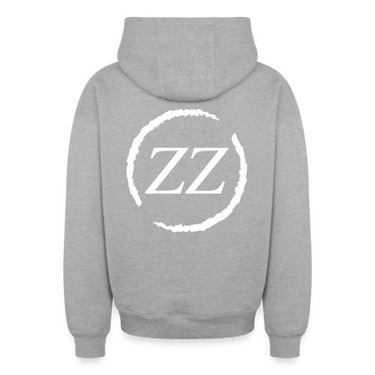 ZZ COLLECTIVE PREMIUM – Heavy Oversized Zip Hoodie - Grau meliert