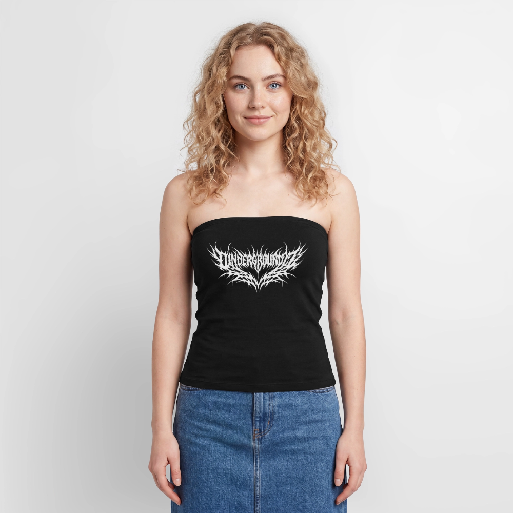 Frauen Organic Bandeau Top - Schwarz