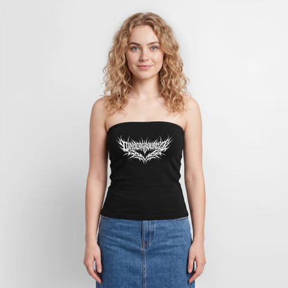 Frauen Organic Bandeau Top - Schwarz