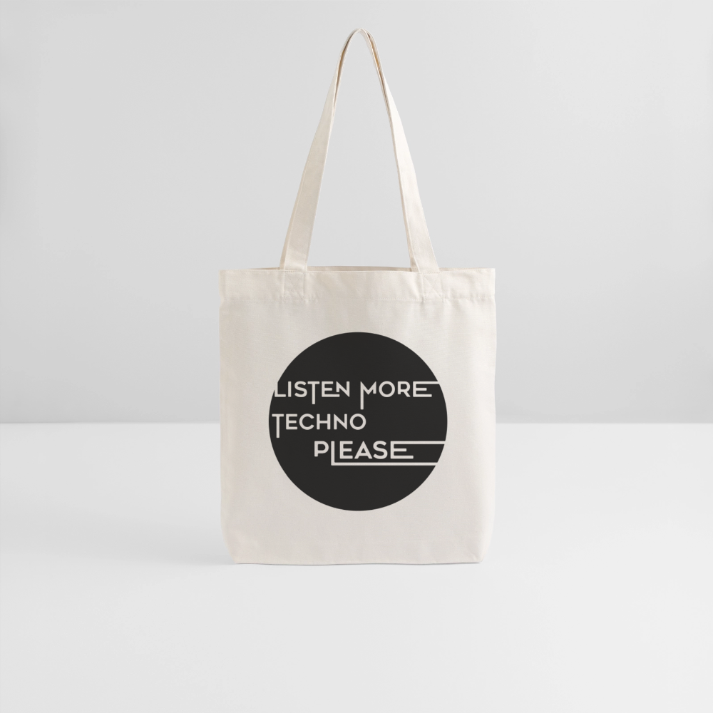 LISTEN MORE TECHNO – Daily Bag - Naturweiß