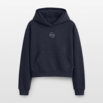 ZZ COLLECTIVE – Cropped Oversized Hoodie - Navy