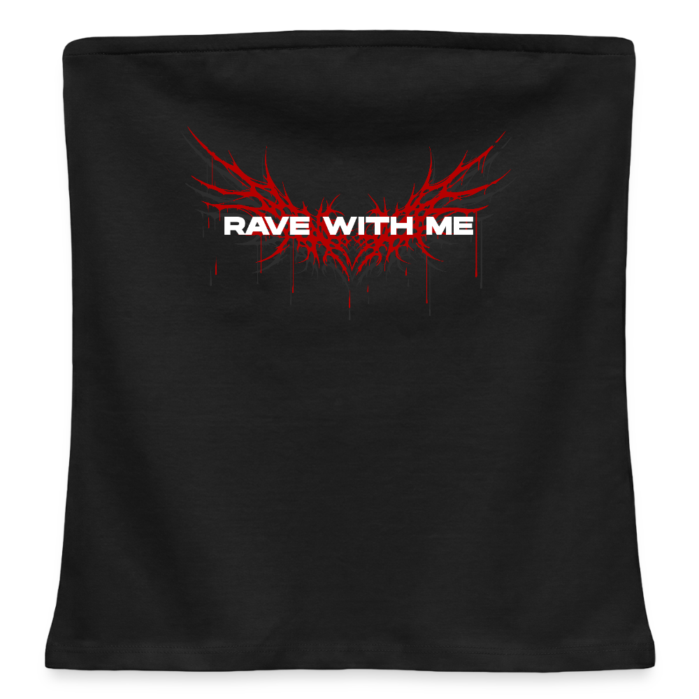 RAVE WITH ME – Bandeau Top - Schwarz