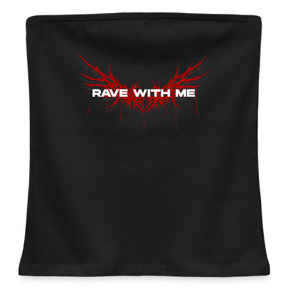 RAVE WITH ME – Bandeau Top - Schwarz