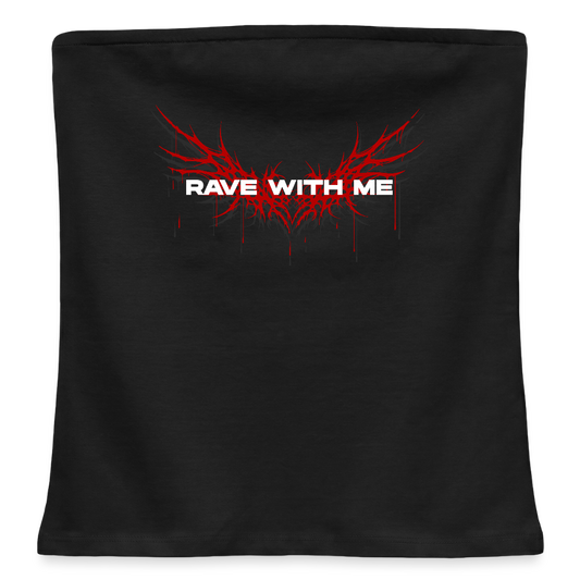 RAVE WITH ME – Bandeau Top - Schwarz