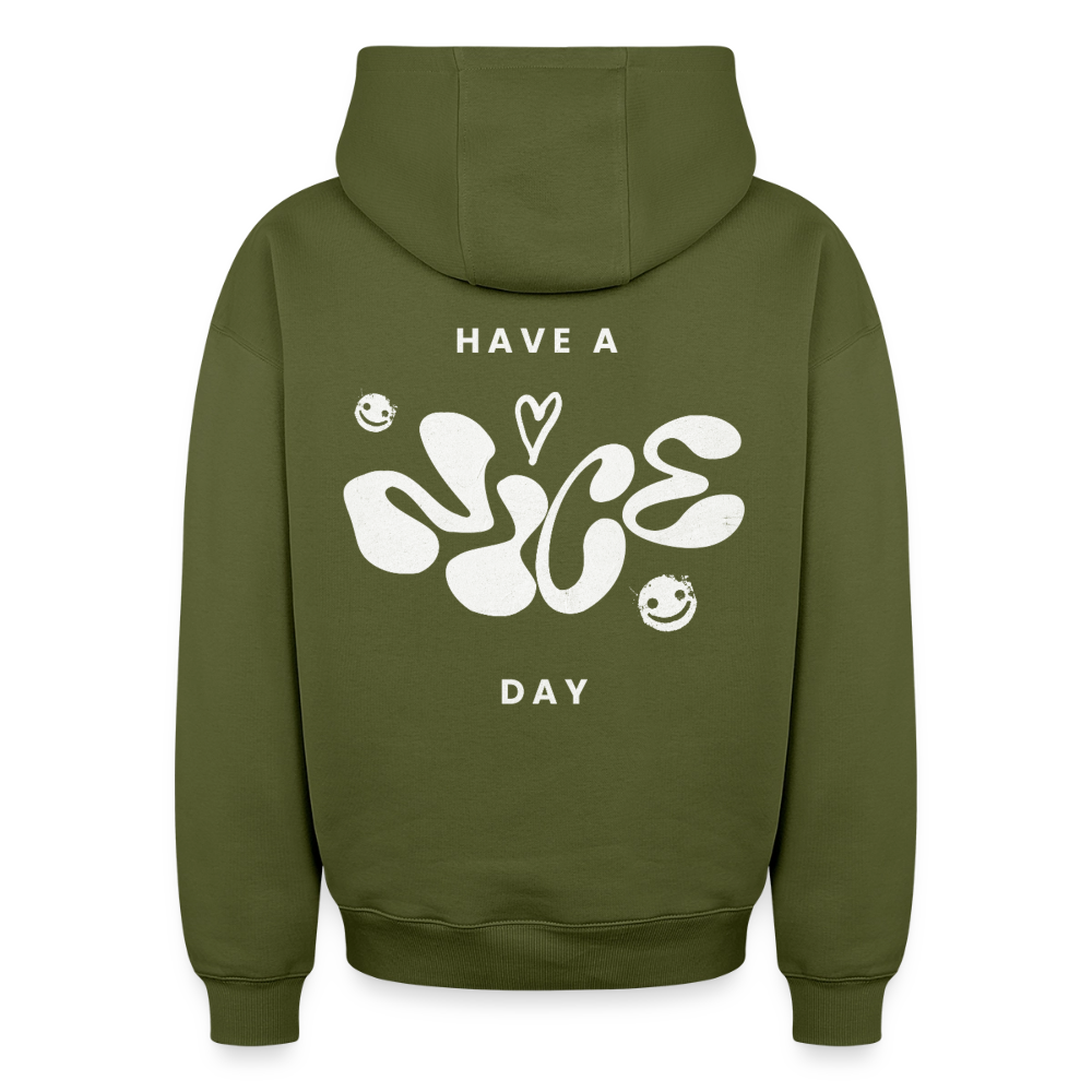 Oversized Heavyweight Unisex Hoodie - Khaki