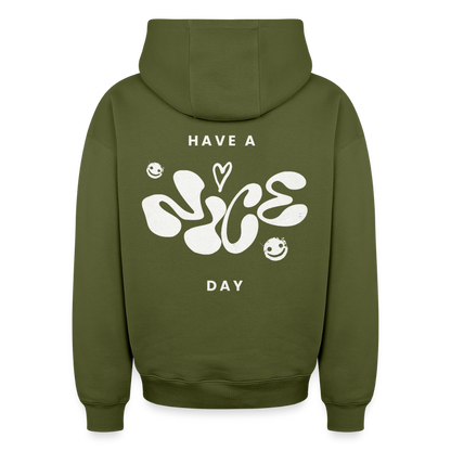 Oversized Heavyweight Unisex Hoodie - Khaki