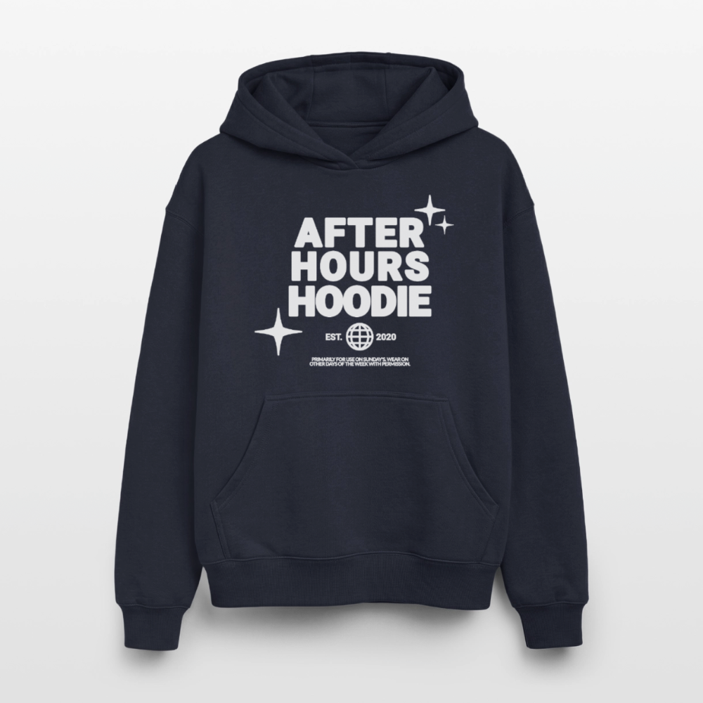 Oversized Heavyweight Unisex Hoodie - Navy