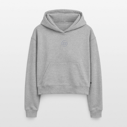ZZ COLLECTIVE – Cropped Oversized Hoodie - Grau meliert