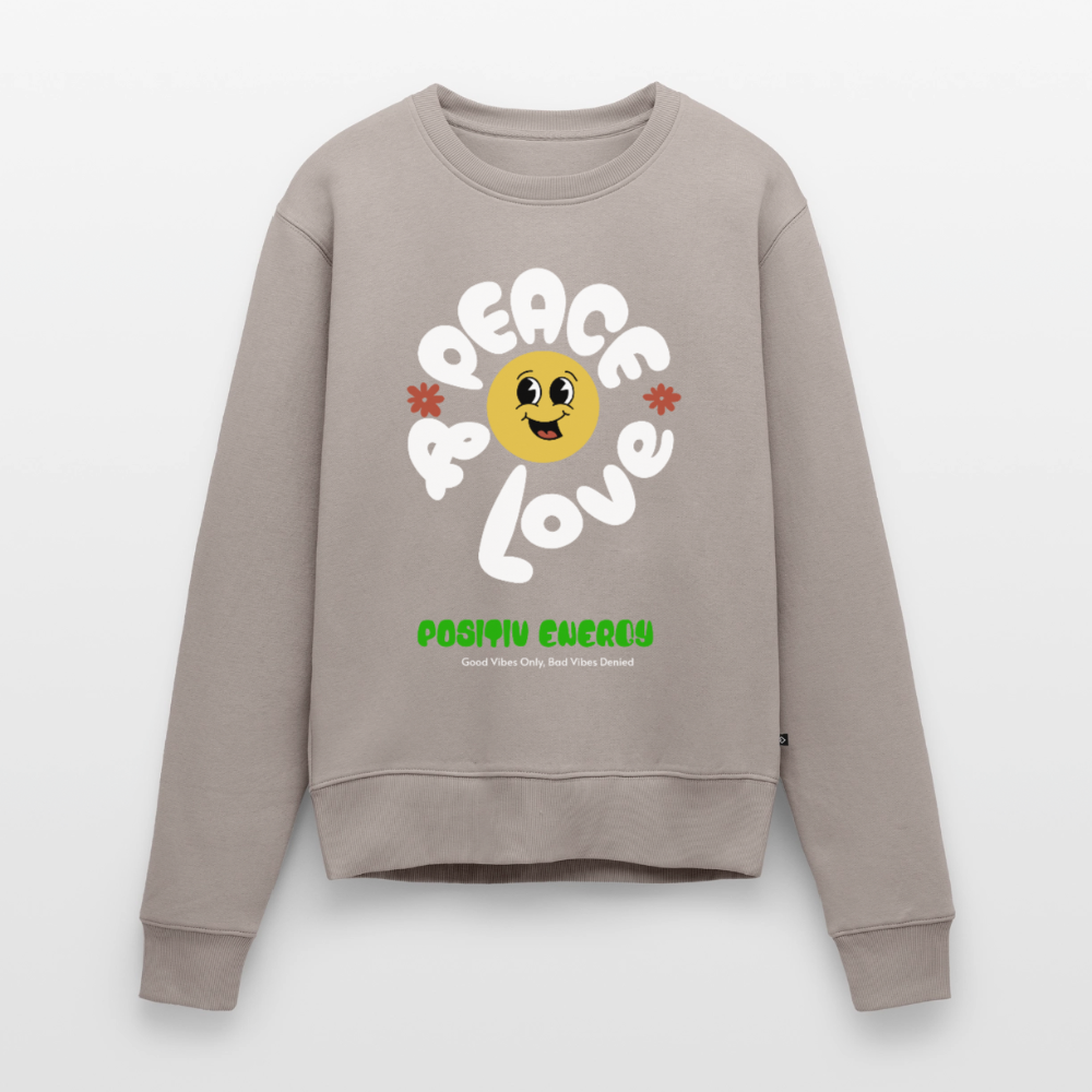 Cropped Oversized Heavyweight Frauen Hoodie - Taupe