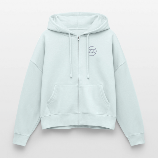 Stanley/Stella Boxy Frauen Bio Zip Hoodie Ida - Eisblau
