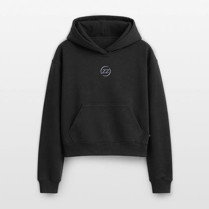 ZZ COLLECTIVE – Cropped Oversized Hoodie - Schwarz