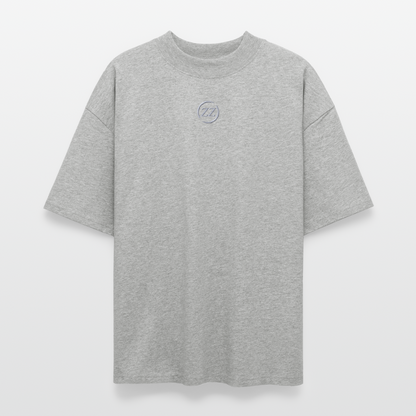 ZZ COLLECTIVE PREMIUM – Embroidered Oversized Shirt - Grau meliert