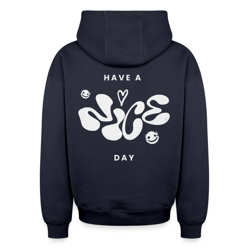 Oversized Heavyweight Unisex Hoodie - Navy