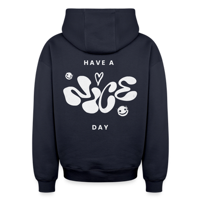 Oversized Heavyweight Unisex Hoodie - Navy