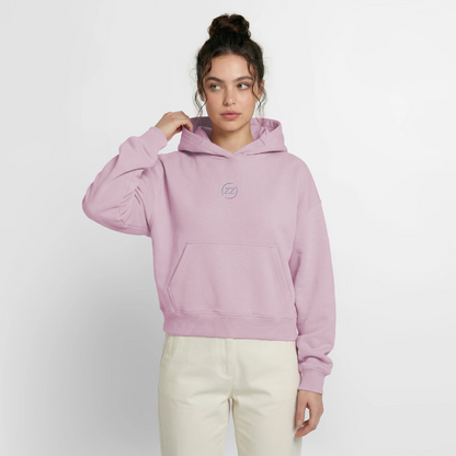 ZZ COLLECTIVE – Cropped Oversized Hoodie - Altrosa